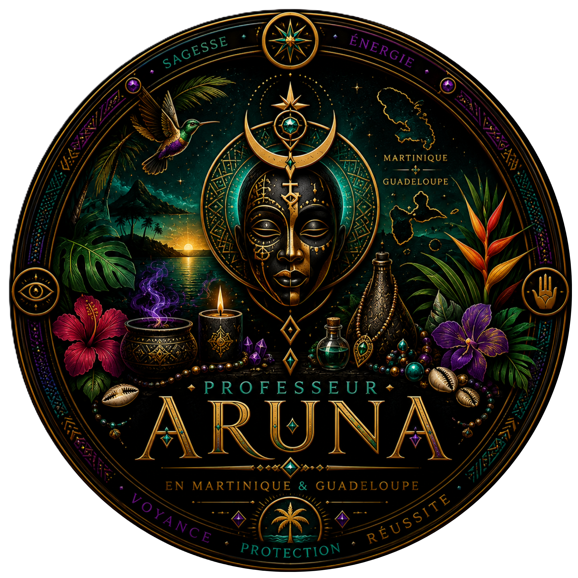 Professeur Aruna — Grand Marabout Africain Traditionnel Martinique Guadeloupe